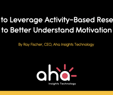 Aha Insights Activity-based consumer research - Montivation