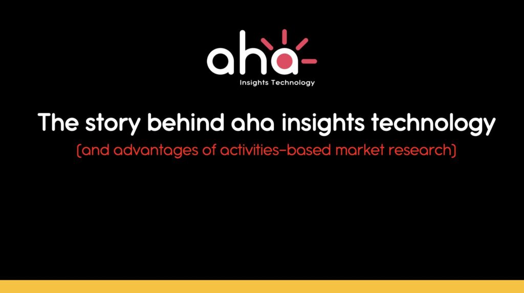 The story behind aha insights technology