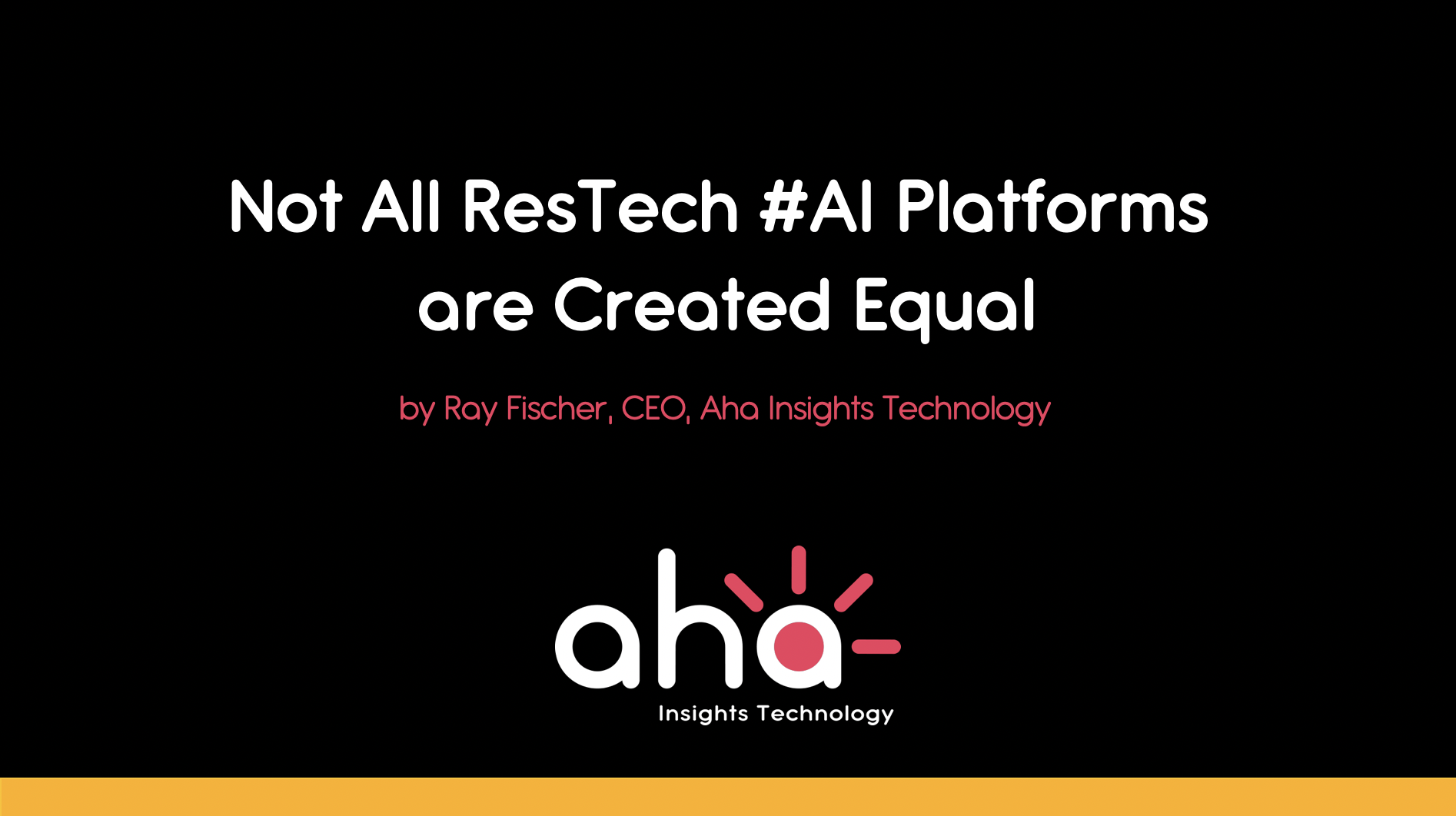 title image of the blog Not All ResTech AI Platforms for Market Research are Created Equal