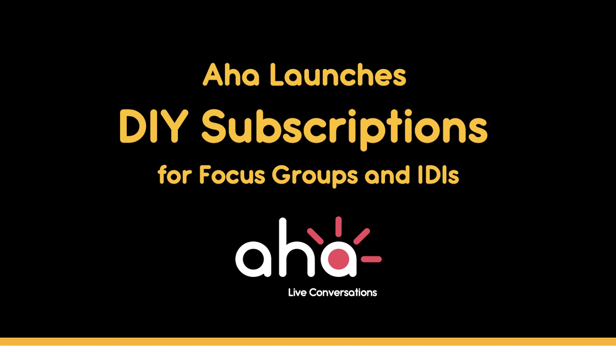 Aha Insights Technology Launches DIY Subscriptions