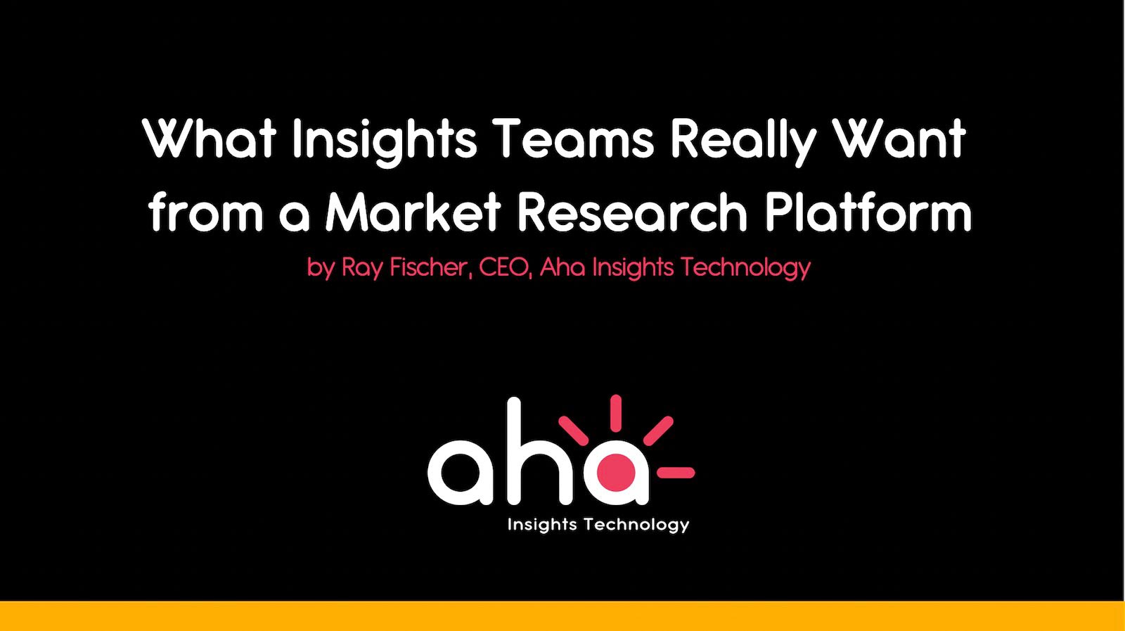 What Insights Teams Really Want from a Market Research Platform: Freedom. Flexibility. Creative Problem Solving