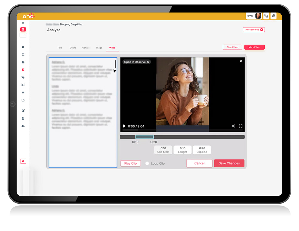 aha ui screen video aha ui screen video