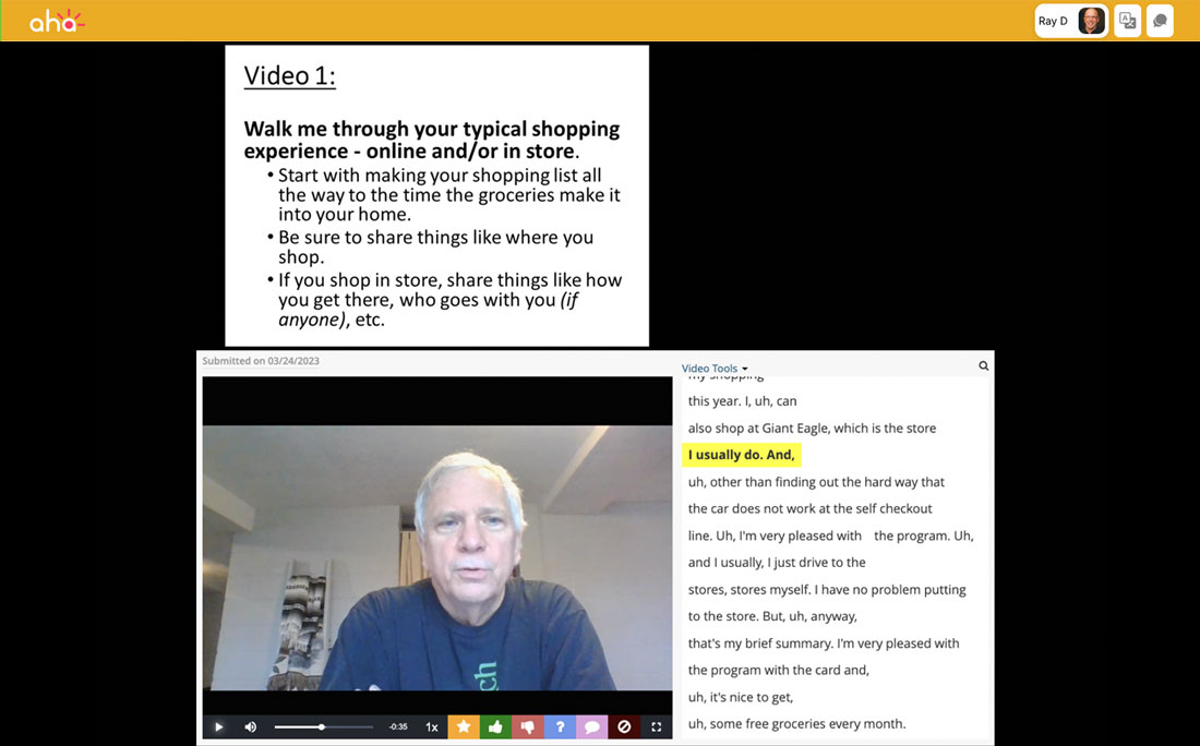 Self-guided Market Research IDIs